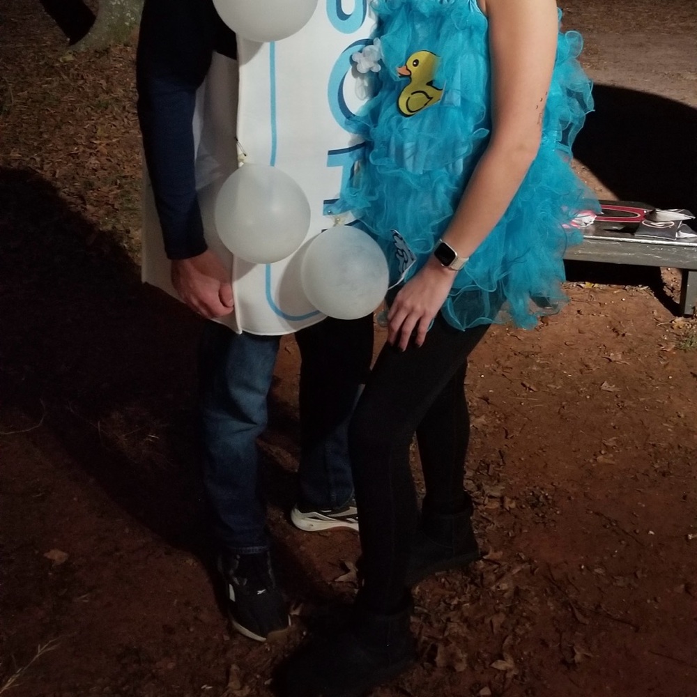 Blue Loofa and bar soap Costume